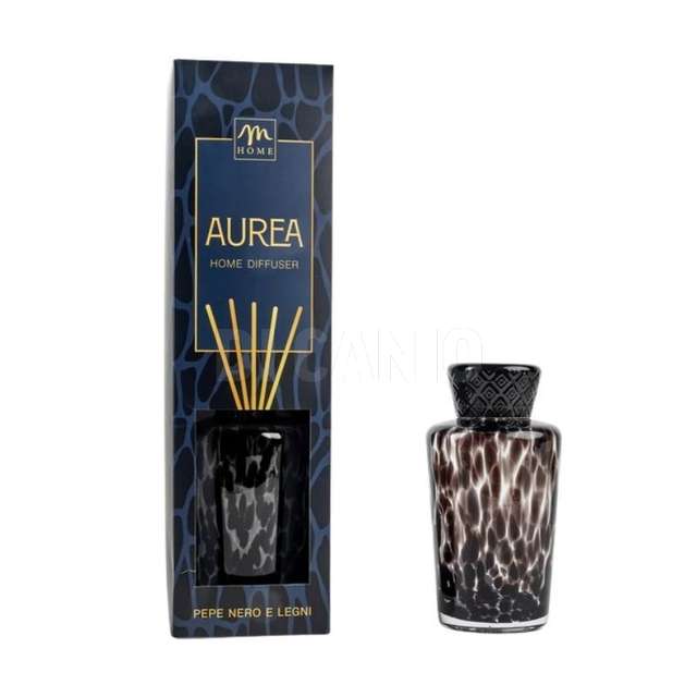 Diffusore tartarugato pepe nero e legniin vetro 5 litri d.18x34 19.5x19.5xh.66 - Principale