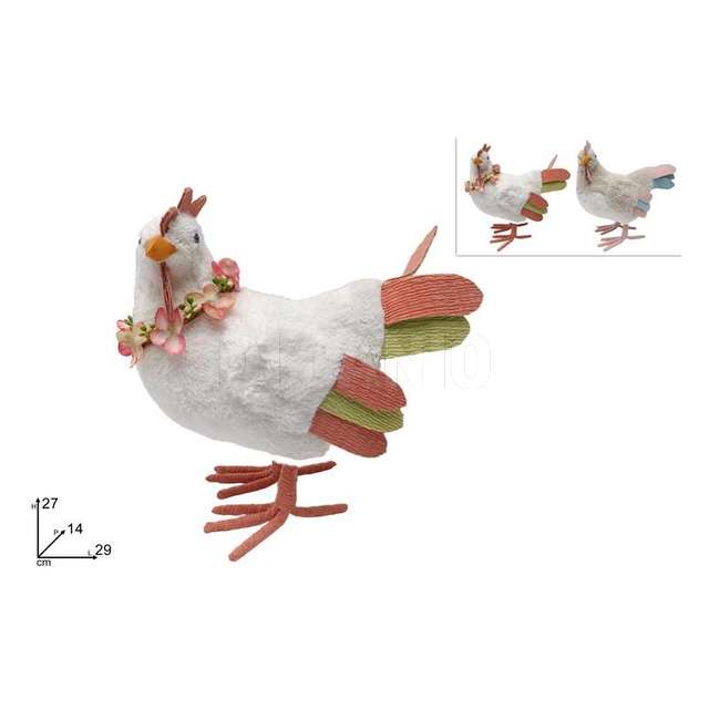 Gallina pelliccia cm..27 2 assortita - Principale
