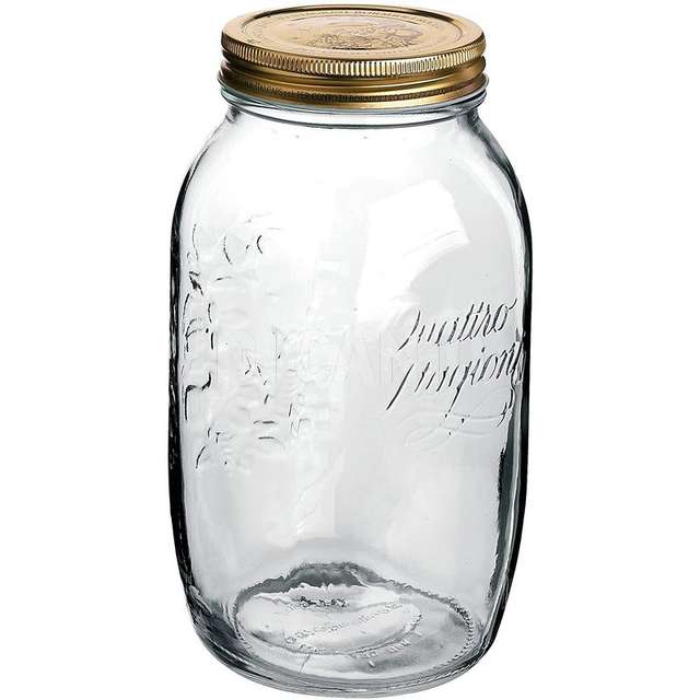 Vaso 4 stagioni vetro lt.3.8 con capsula bormioli rocco - Principale