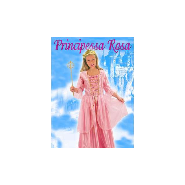 Vestito principessa rosa l-m fiori paolo - Principale