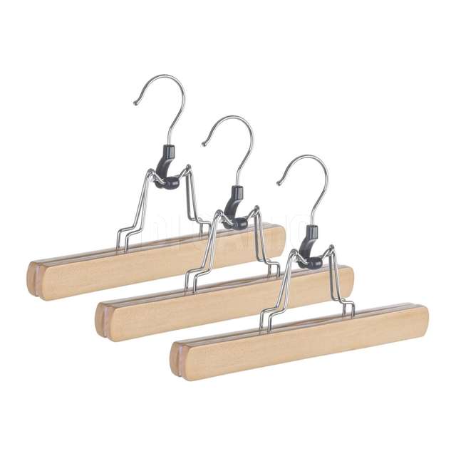 Set 3 gruccia clack naturale in legno bizzotto - Principale