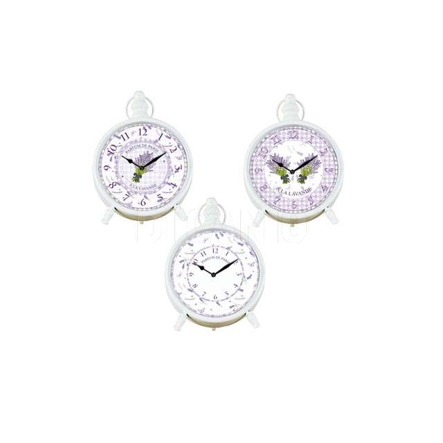 Orologio tavolo cm?25,5x5,5 lavanda 3 assortiti_vacch._1856670000 - Principale