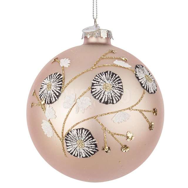 Sfera vetro bloom rosa diametro 100 - Principale