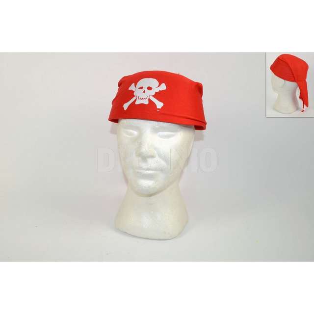 Bandana pirata rosso - Principale