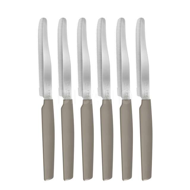 Coltelli da tavola tortora set 6pz blister pedrini - Principale