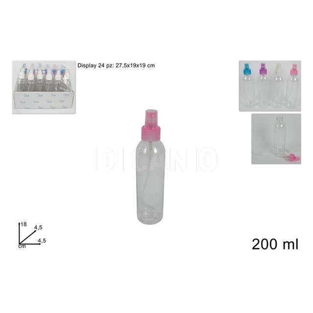 Bottoglietta spray 200 ml colori assortiti - Principale