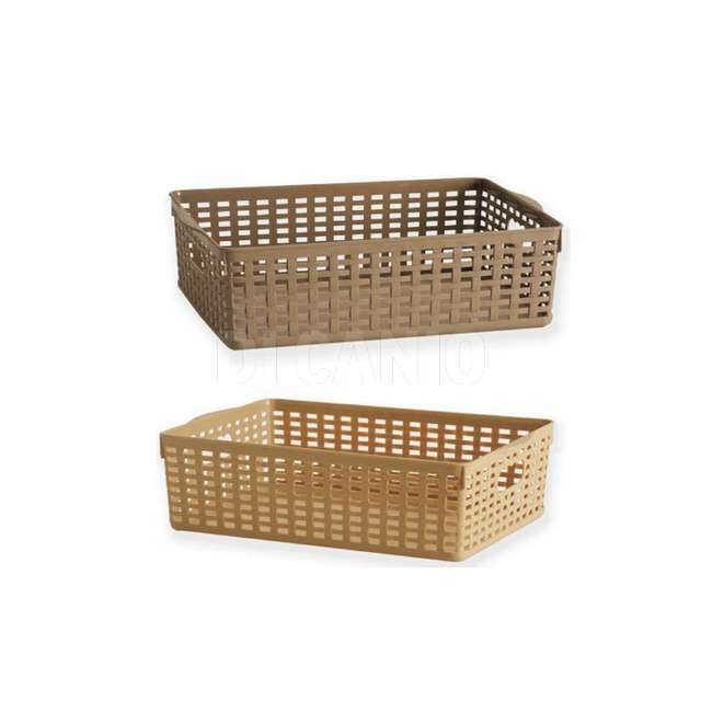 Cesto rettangolare grande bassa lt 15 cm 40,5x26,5x11,5 - Principale