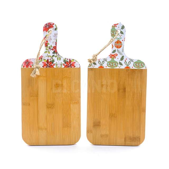Tagliere decorato in bambu 16x33xh.1.2 cm assortiti - Principale