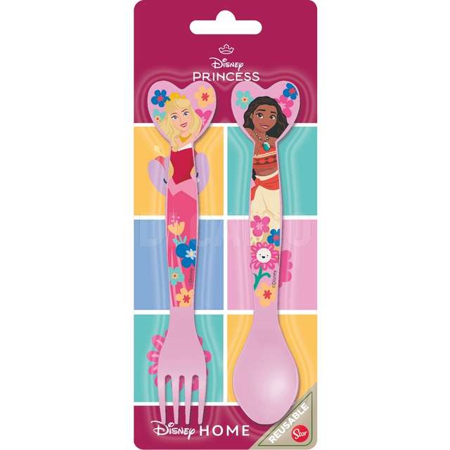 Posate princess set da 2 pz - Principale