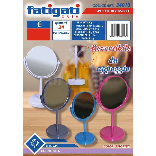 Specchio reversibile diam. 15 cm - Principale