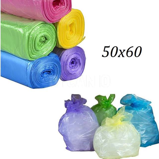 Sacco differenziata trasparente cm. 50x60 lt.35 in rotolo da 20 pz. casanet - Principale