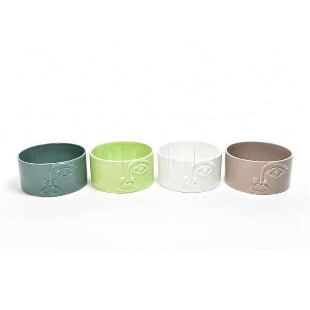 Vaso fiori in ceramica cm.18x9 colori assortiti - Principale