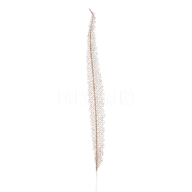 Foglia lineare oro rosa glitter h97cm plastica fil di ferro 10x97h - Principale