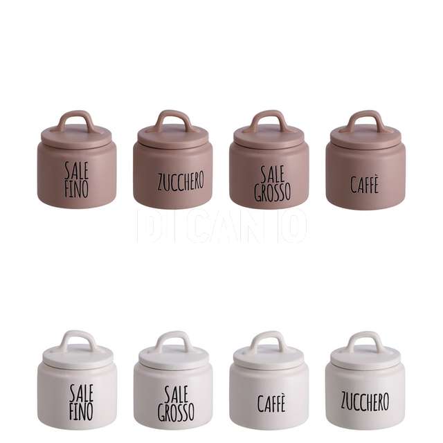 Barattolo ceramica + coperchio dm.13x15 - Principale