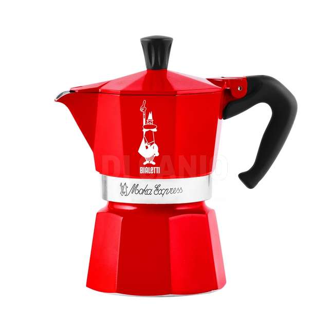 Caffettiera moka express 6 tz rossa - Principale