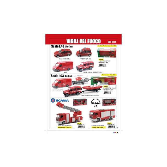 Scania r124_400 vigili del fuoco 1:43 new ray - Principale