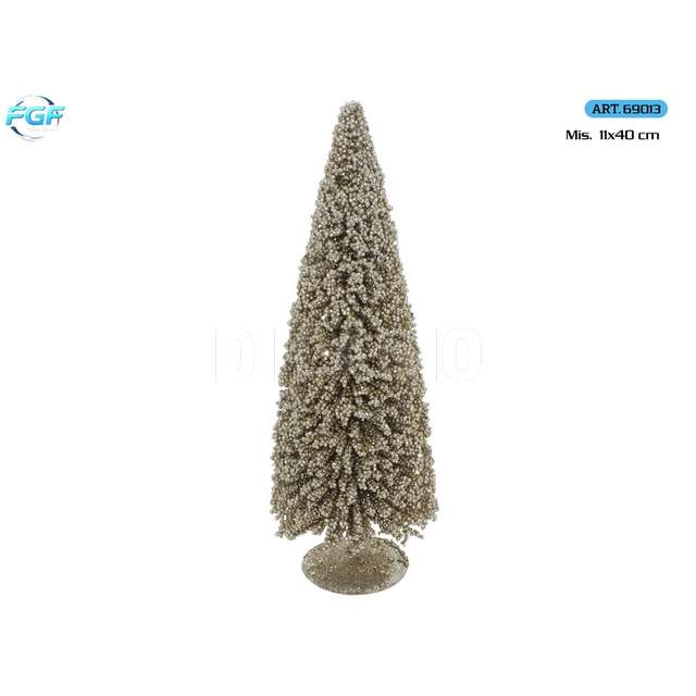 Alberello dec. metallo e pvc oro 11x40 - Principale