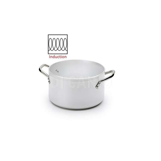 Casseruola alta alluminio 3mm fasa cm 32 h18 12,5lt doppio fondo 8mm induzione - Principale