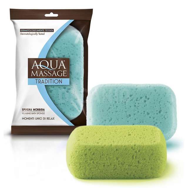Aquamassage morbida spugna corpo colori vari - Principale