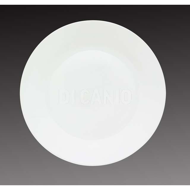 Piatto piano cm.27 bianco ikebana - Principale