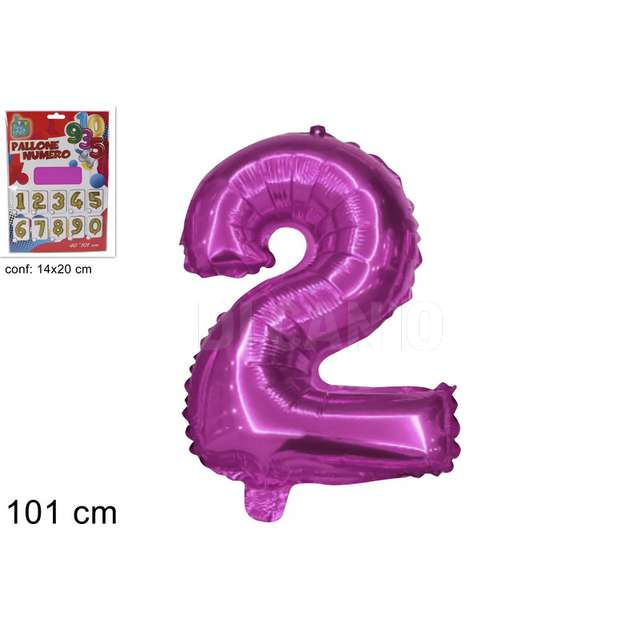 Pallone elio numero 2 fuscia - Principale
