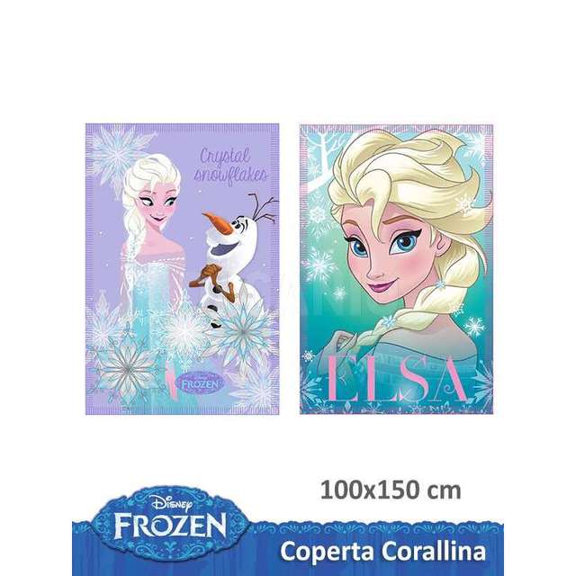 Coperta in pile corallina frozen 100x150 mc - Principale