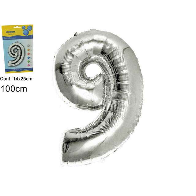 Pallone elio numero 9 silver due esse - Principale