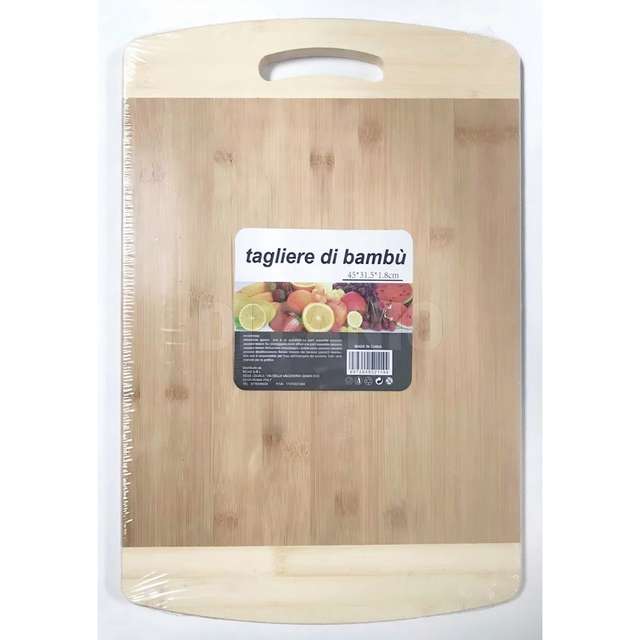 Tagliere in bambu con manico cm.45 - Principale