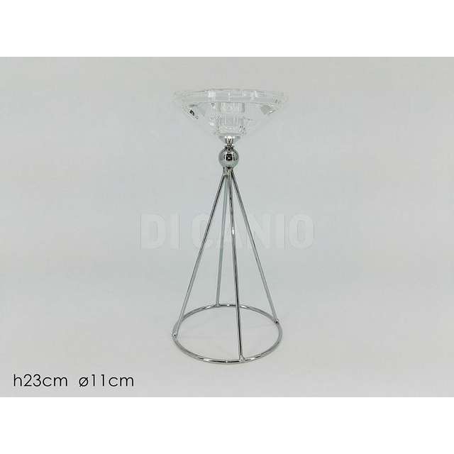 Portacandela in vetro c_stand 23cm g.t. 416706 - Principale