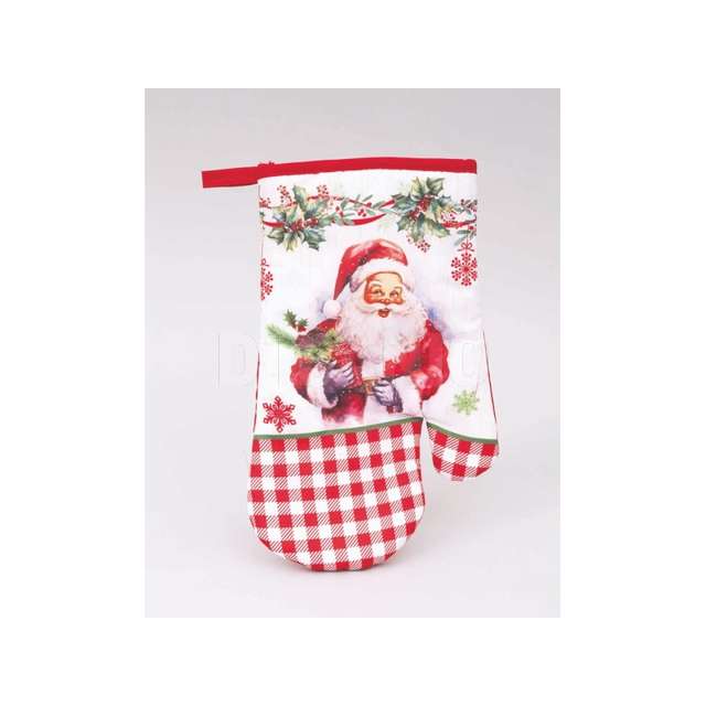 Guanto cm.19x27 poliestere babbo natale - Principale