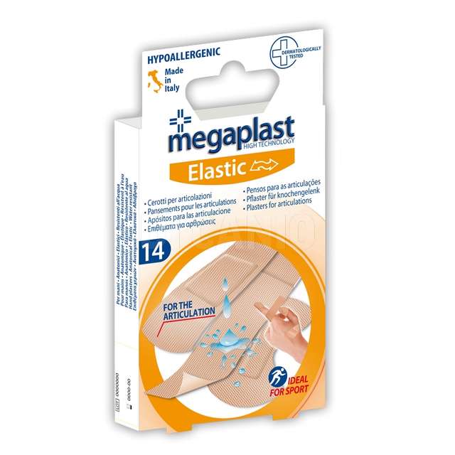 Cerotti elastic 14 pz formato assortito per articolazioni megaplast - Principale