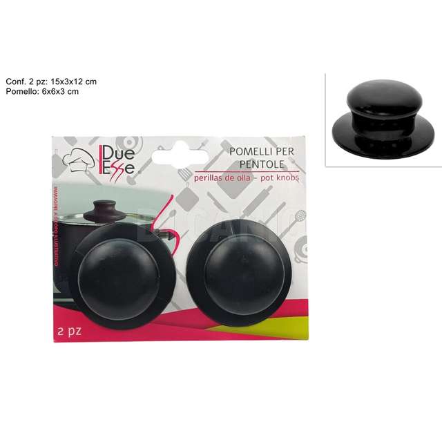 Pomelli pentole set 2 pz neri - Principale