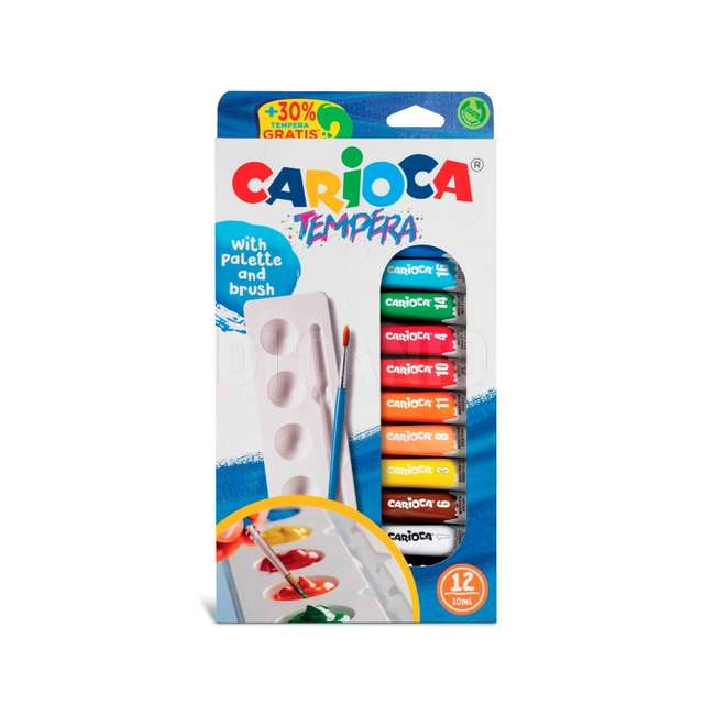 Scatola 12 pz tempera tubetto 10 ml assortita - Principale