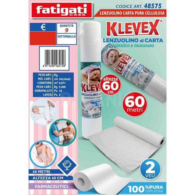 Lenzuolino carta 60mt pura cellul.3 - Principale