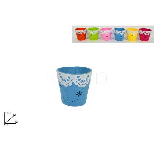 Vaso feltro 12cm 6col due e. - Principale