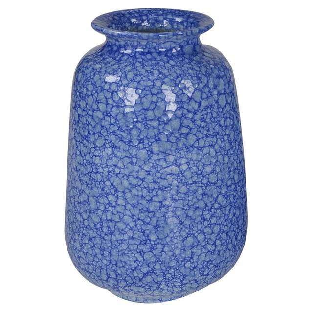 Vaso blu sfumato vd-1004 d cm. 17,5 h 26 ,5 - Principale