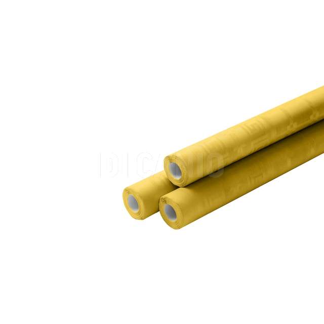 Tovaglia rotolo 1,18x7 damascate gialla - Principale