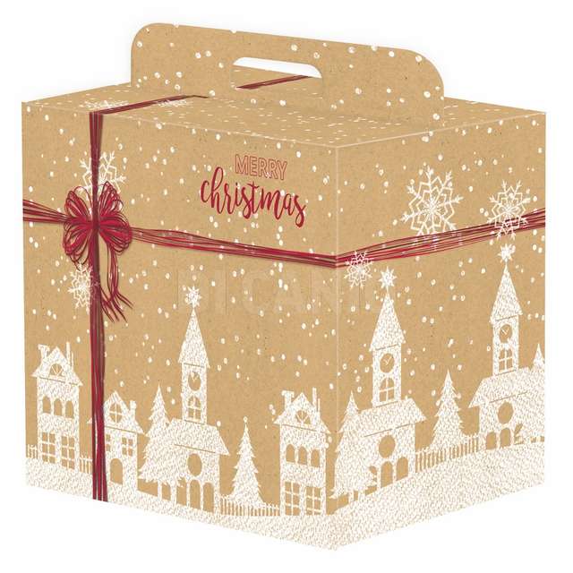 Scatola panettone cm.43x26x34 paperlandmery chistmas - Principale