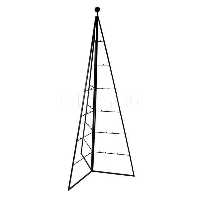 Albero di natale metallo nero cm. 61x69h15 0 - Principale