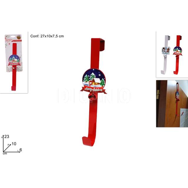 Ganci natalizi con campanellino 2 colori - Principale