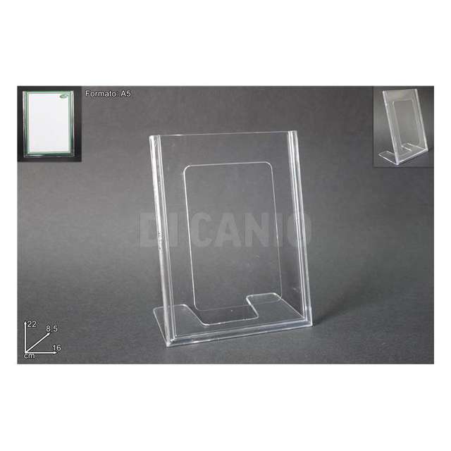 Portaprezzi 148x210 mm a 5 verticale inplexiglass - Principale