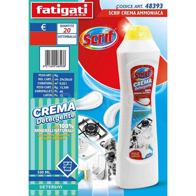 Crema ammoniaca 500 ml scrif - Principale