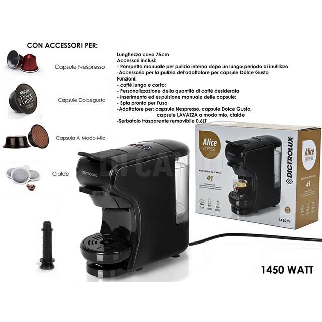 Macchina caffe 4 in 1 alice express - Principale