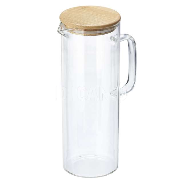 Caraffa in vetro con coperchio in bamboo lt.1.5 - Principale
