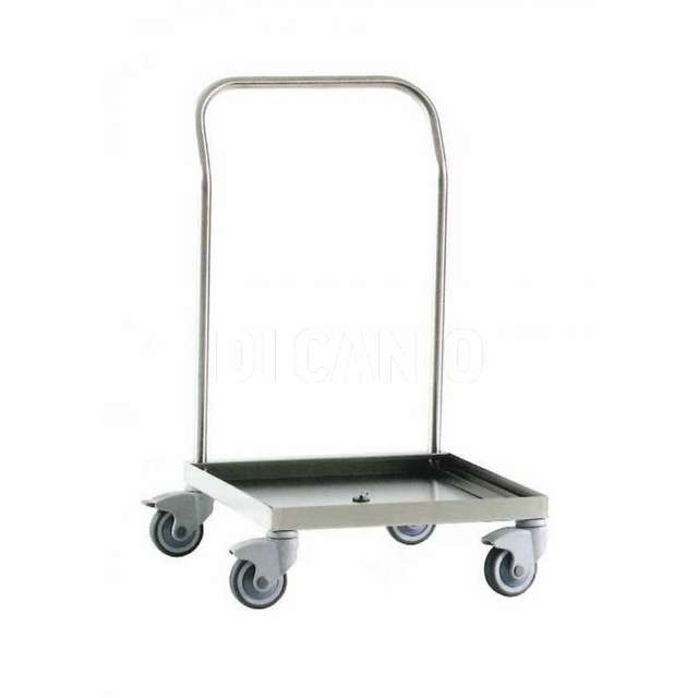 Carrello porta ceste 50x50 in acciaio inox portata max 60kg gi.metal - Principale