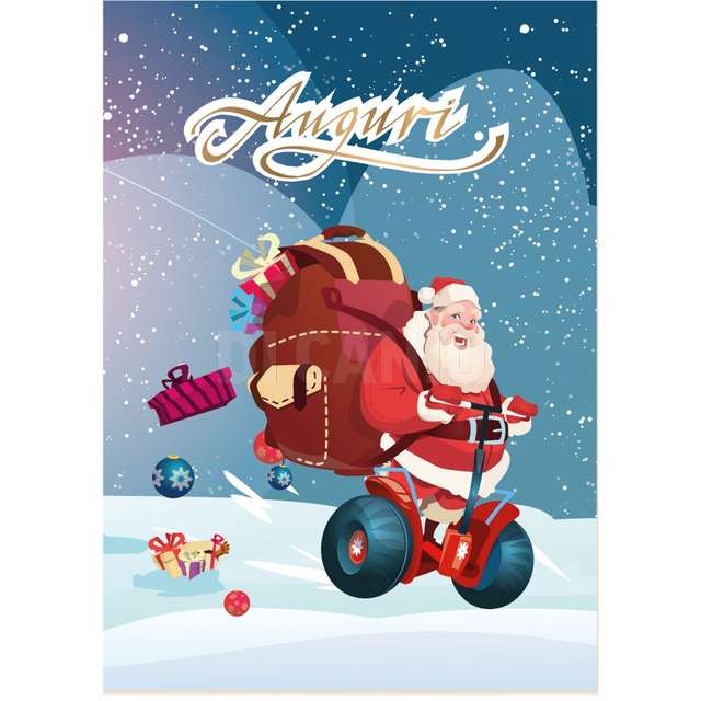 Bigliettino augurale colorcard disegno buon natale auguri - Principale