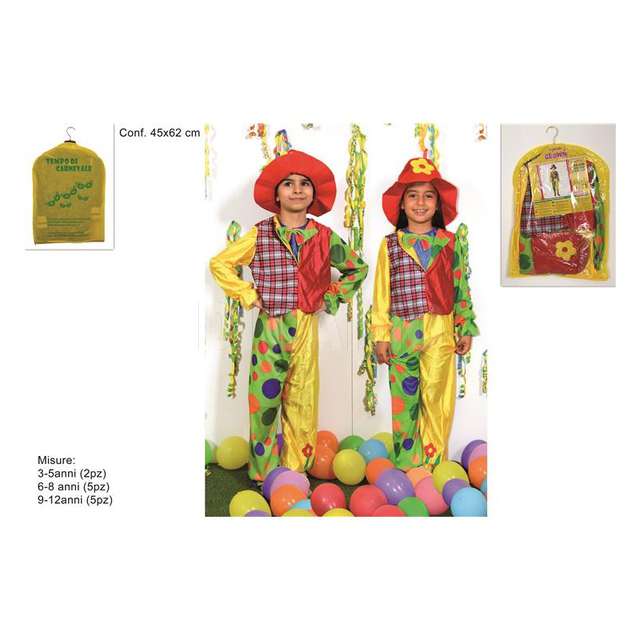 Vestito clown bimbo 3 misure - Principale