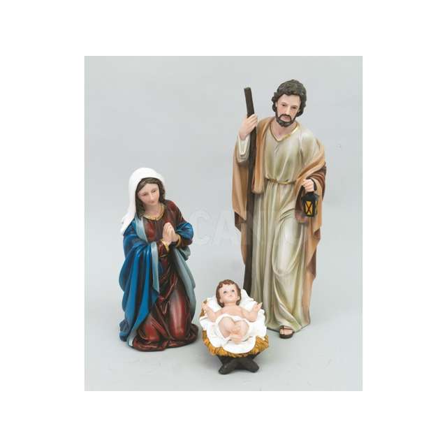 Set pz.3 nativita'resina cm.50 madonna/bambino/san giuseppe - Principale
