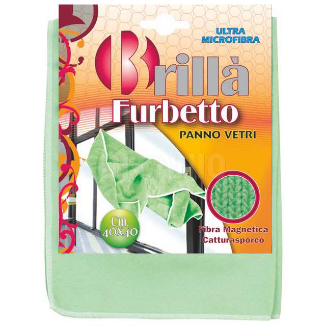 Panno microfibra furbetto vetri e specchi briantina. - Principale