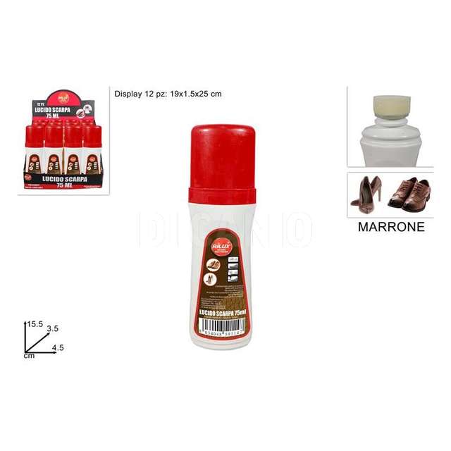 Pulisci scarpe 75 ml marrone - Principale